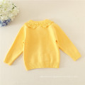 2014 latest autumn winter korea girls children white cardigan/white sweaters/kids pullover